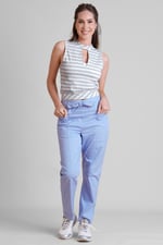 High Neck V-Cut Crop Top