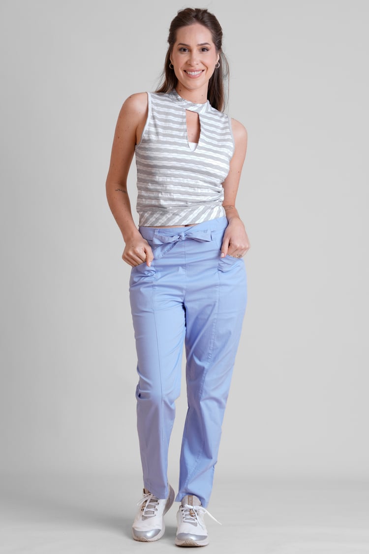 High Neck V-Cut Crop Top