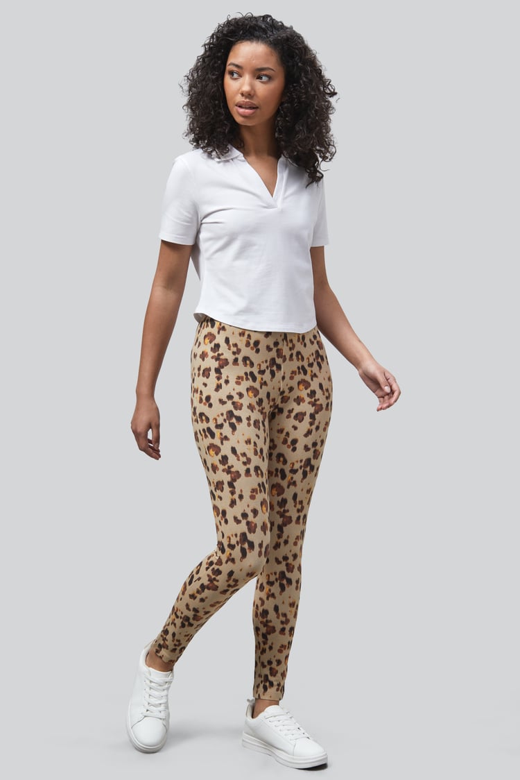 Leopard Print Regular length Leggings