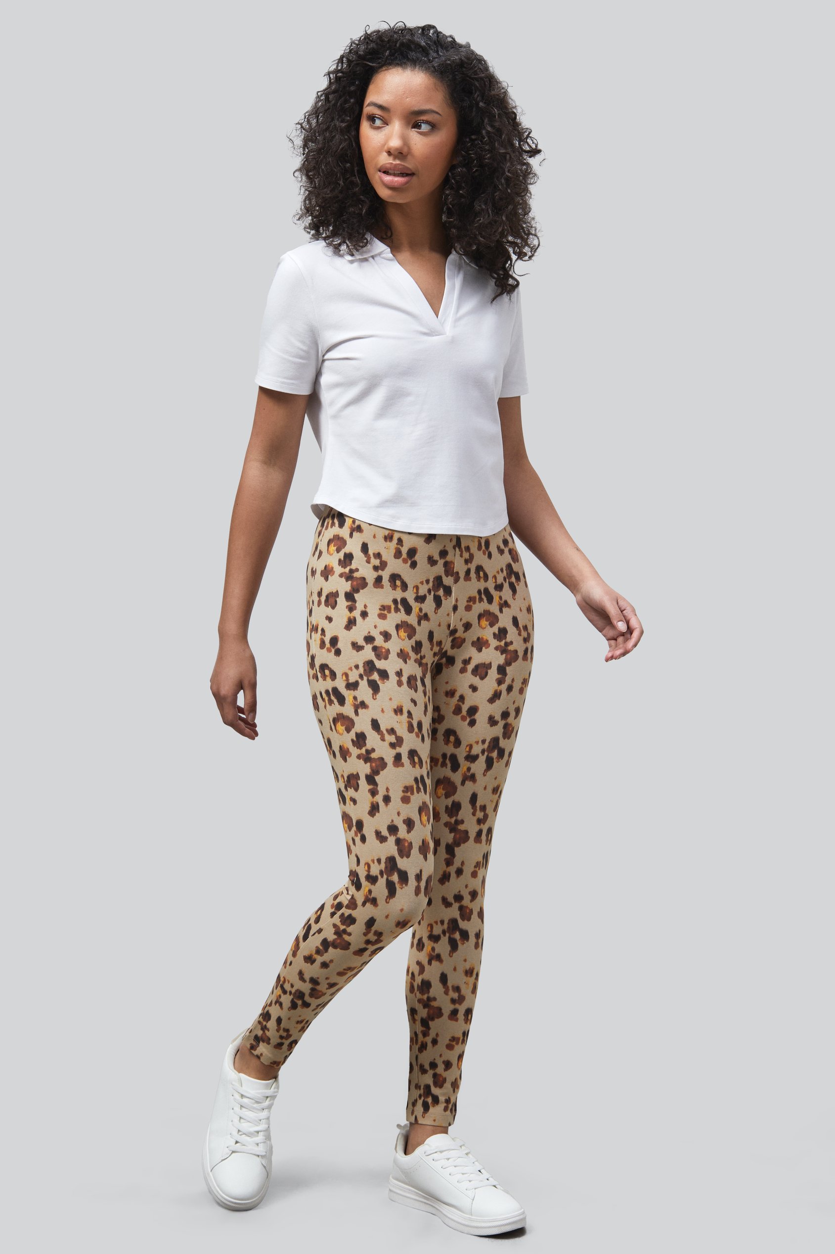 Leopard Print Regular length Leggings
