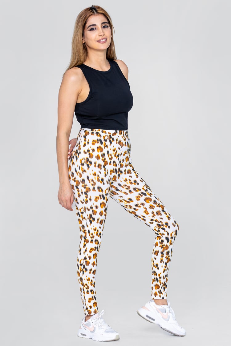 Leopard Print Regular length Leggings