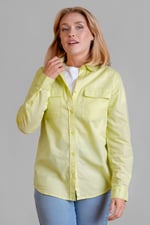 Relaxed Fit Cotton-Linen Shirt