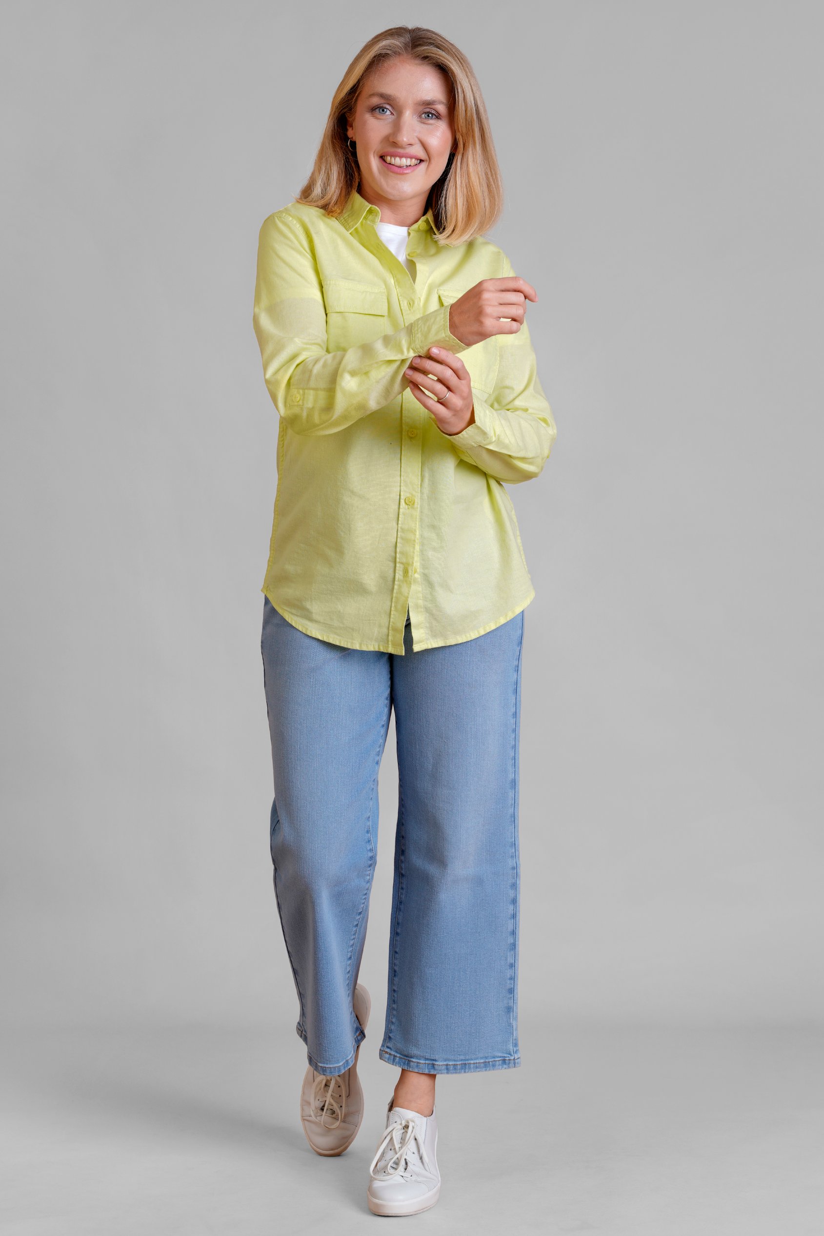 Relaxed Fit Cotton-Linen Shirt