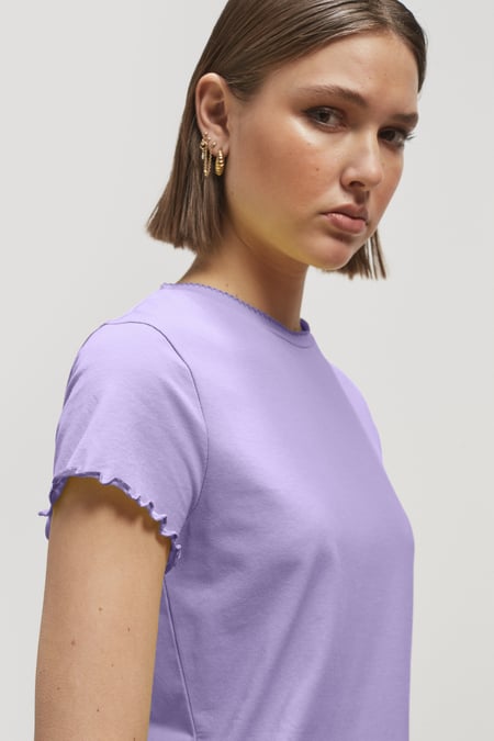 Purple Lettuce Edge T-Shirt
