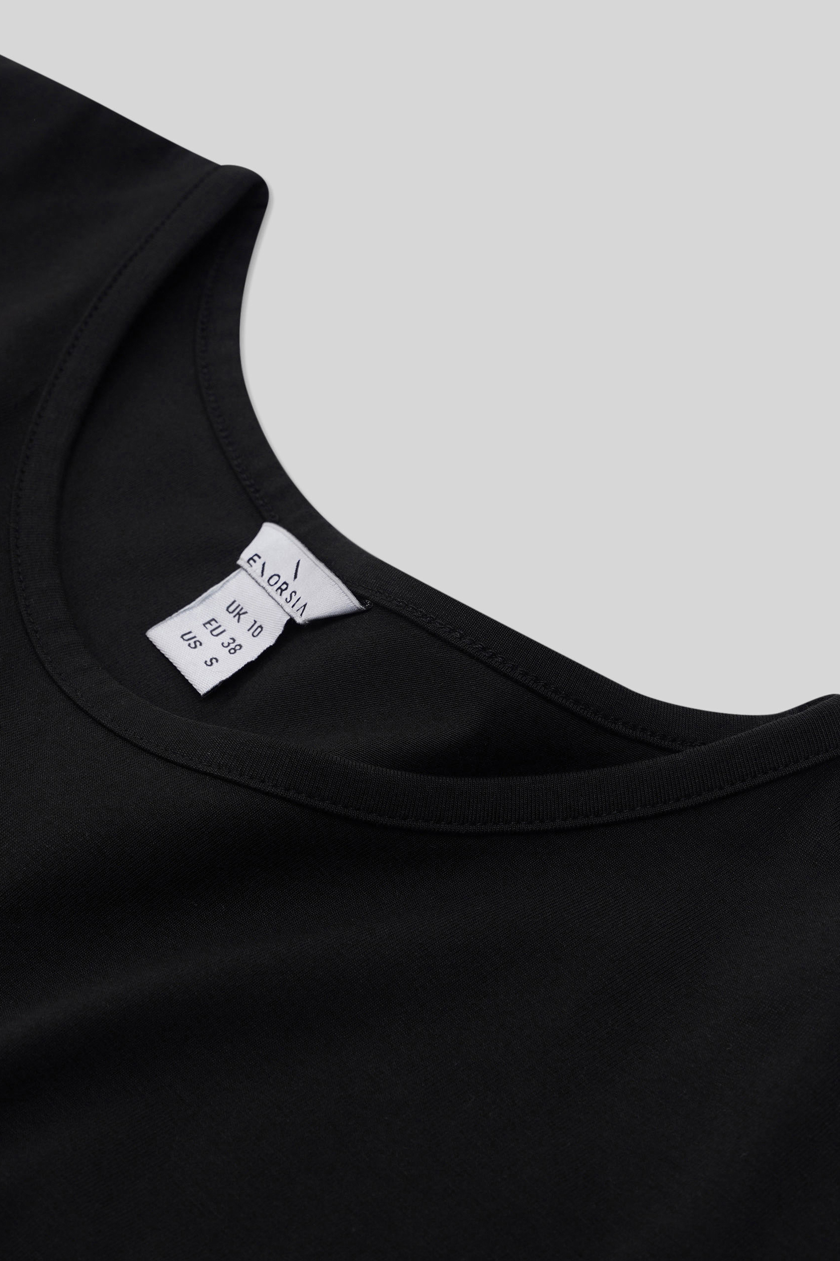 Shoulder Padded Cap-Sleeve Roll-Up T-Shirt