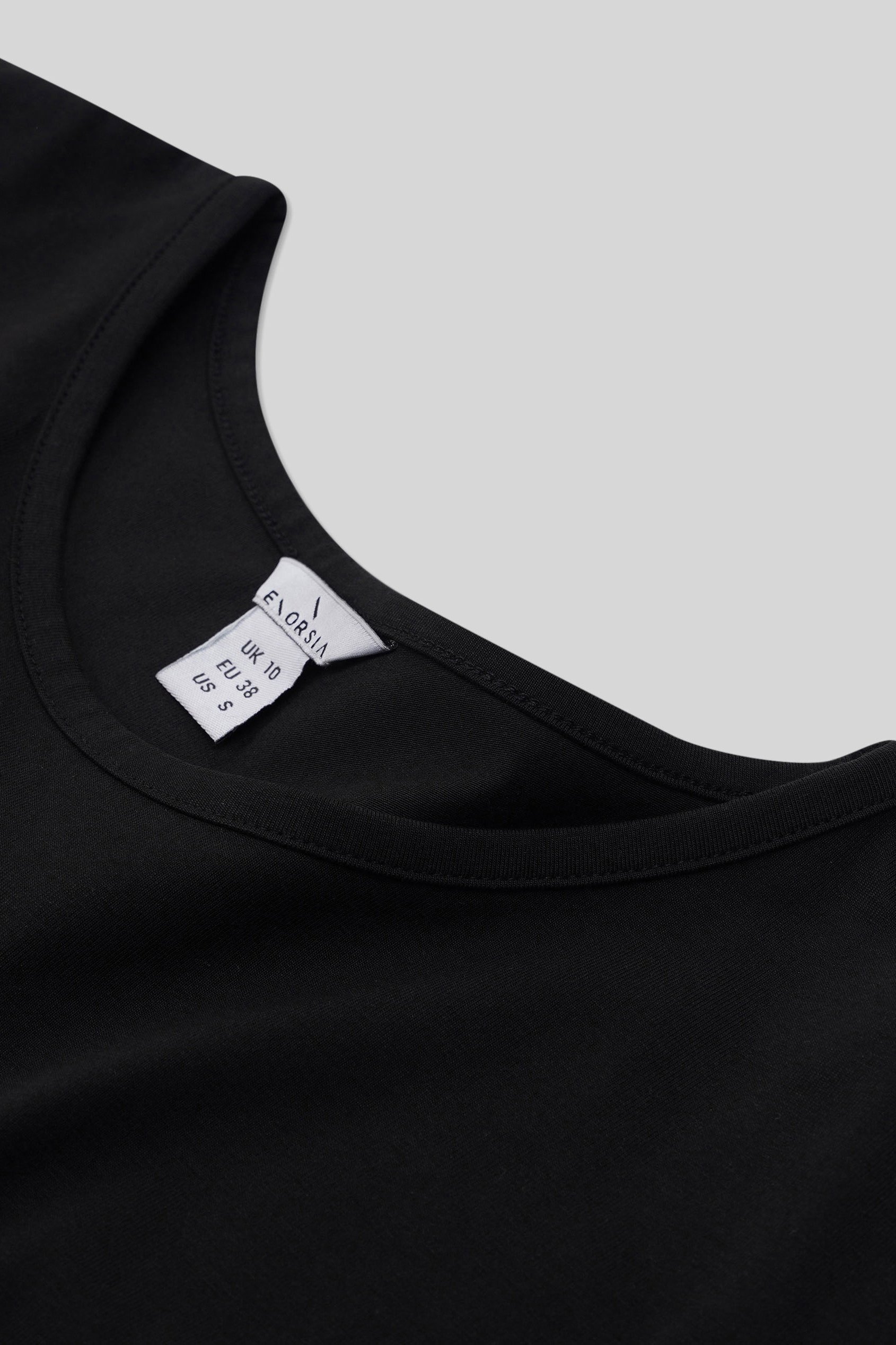 Shoulder Padded Cap-Sleeve Roll-Up T-Shirt