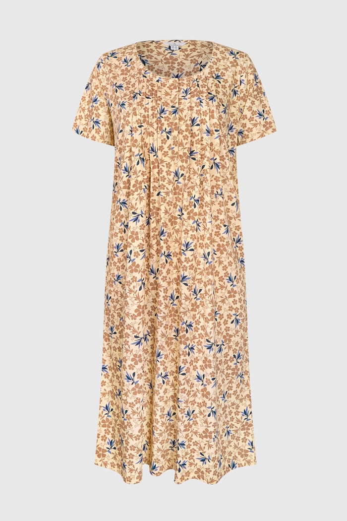 Pleated Details S/S Nightdress