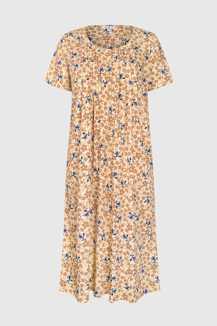 Pleated Details S/S Nightdress