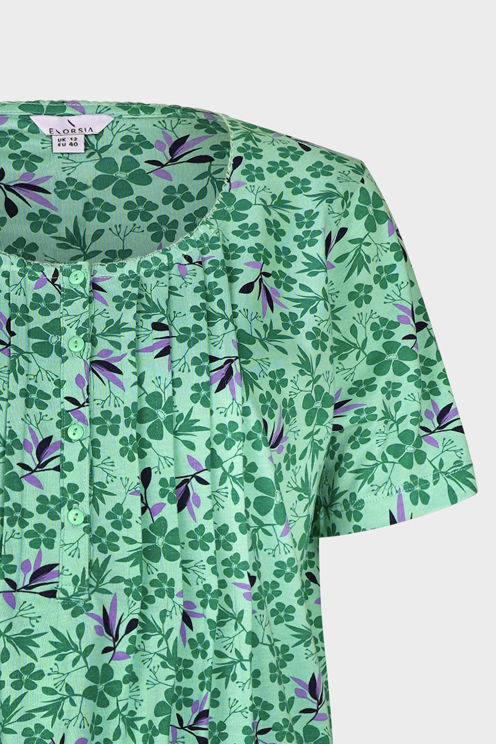 Pleated Details S/S Nightdress