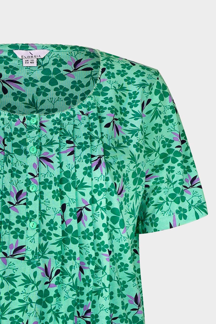 Pleated Details S/S Nightdress