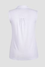 Sleeveless Printed Tie Hem Tops