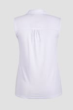 Sleeveless Printed Tie Hem Tops