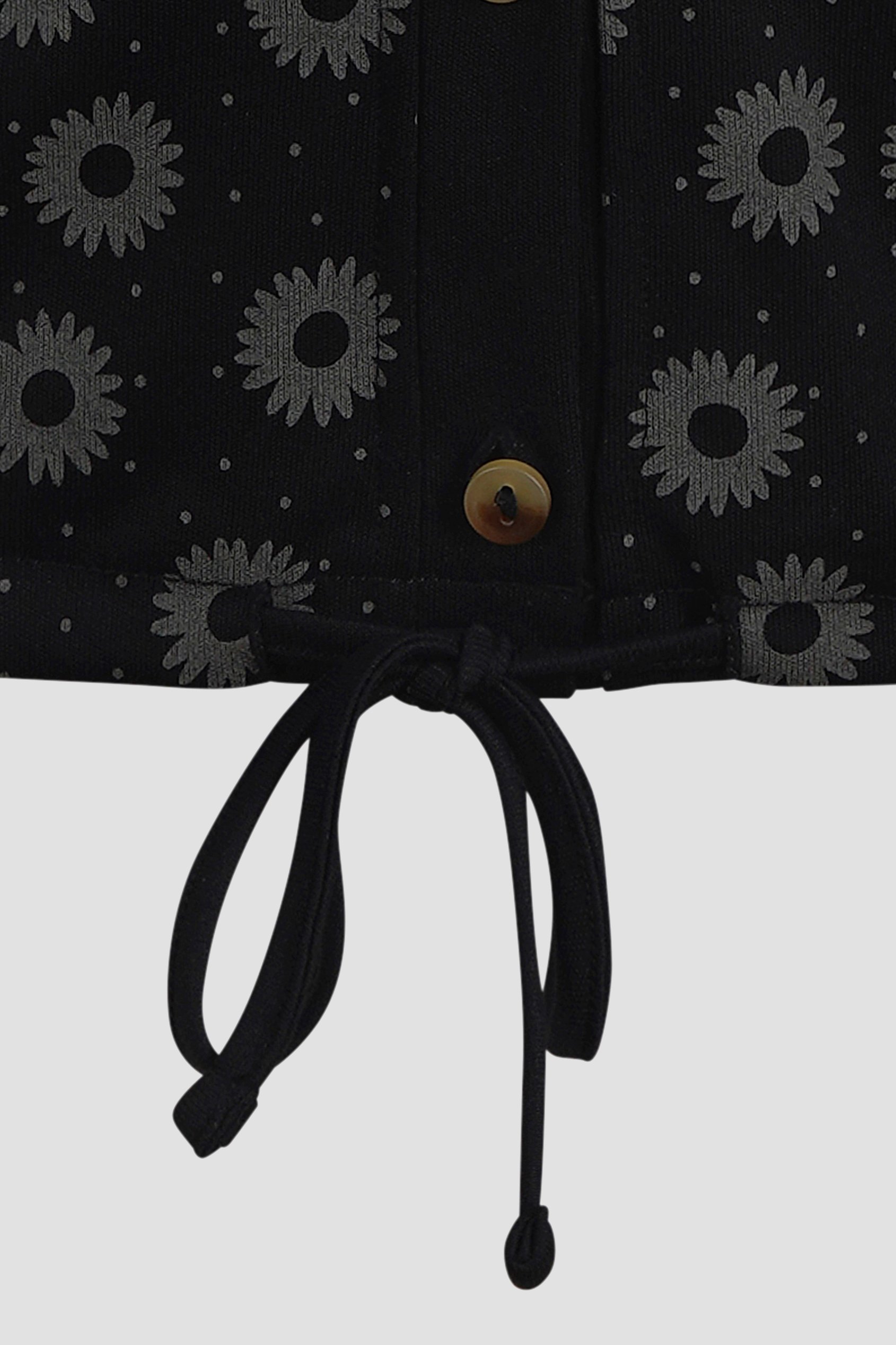 Sleeveless Printed Tie Hem Tops