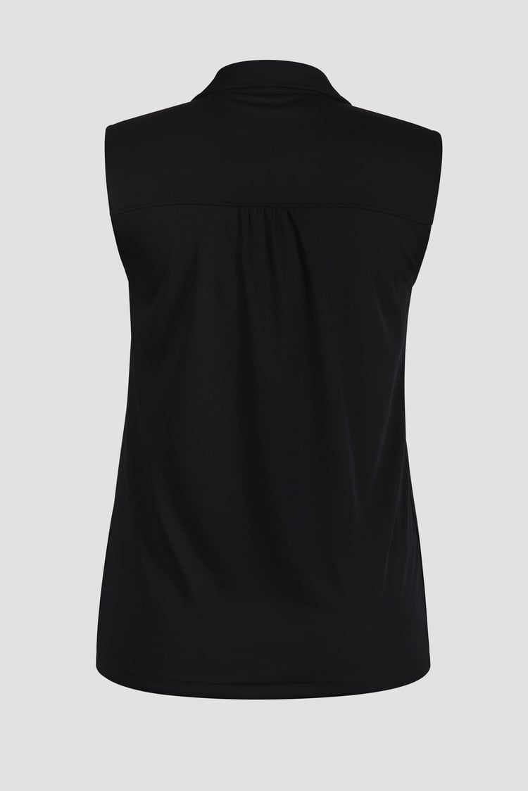 Sleeveless Printed Tie Hem Tops