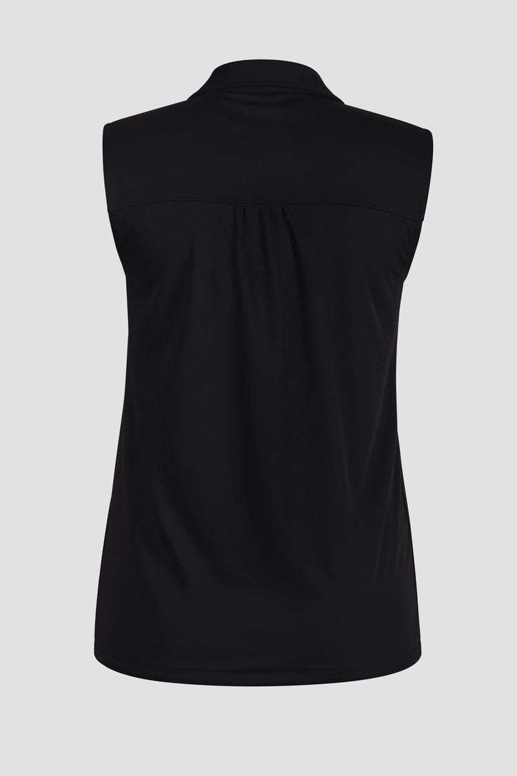 Sleeveless Printed Tie Hem Tops