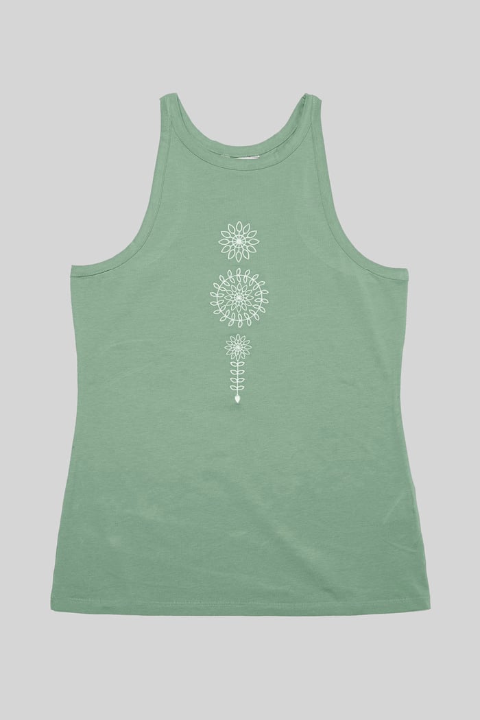 Motif Embroidered Tank Top