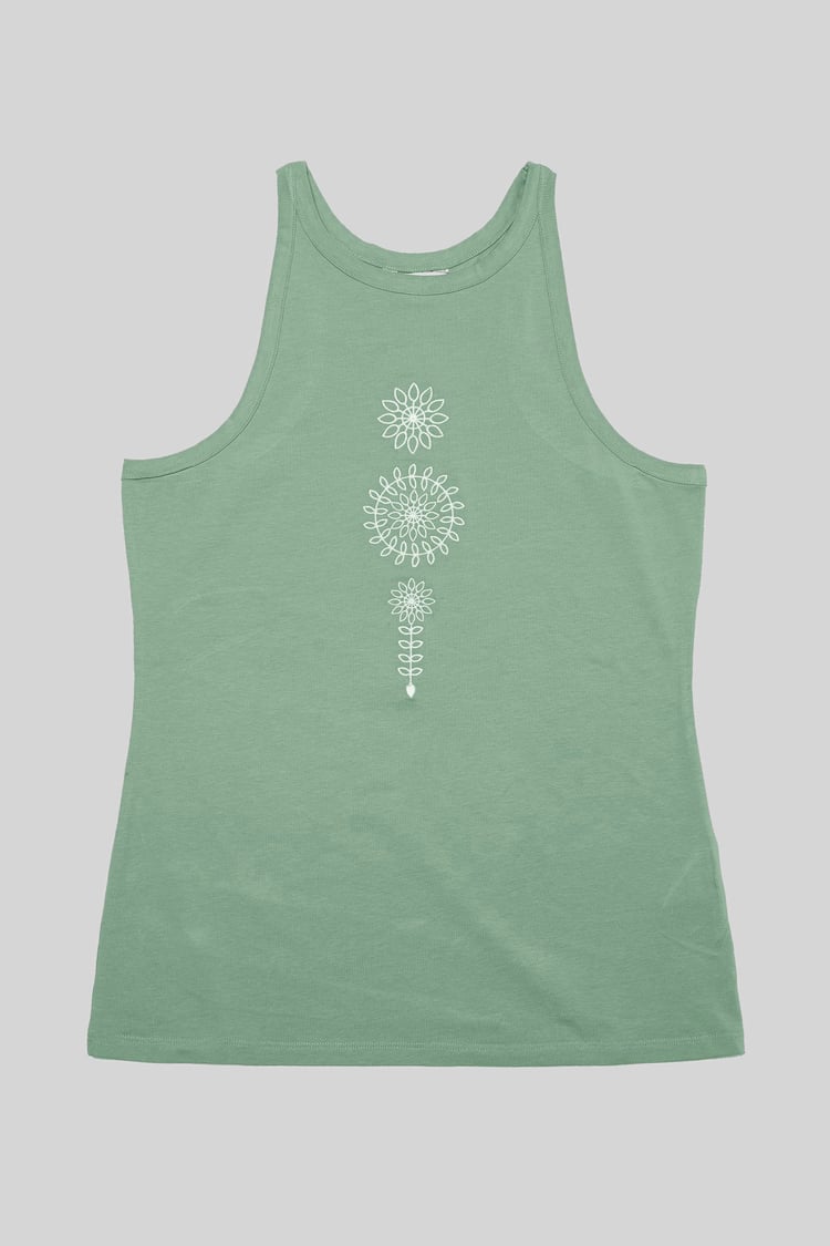Motif Embroidered Tank Top