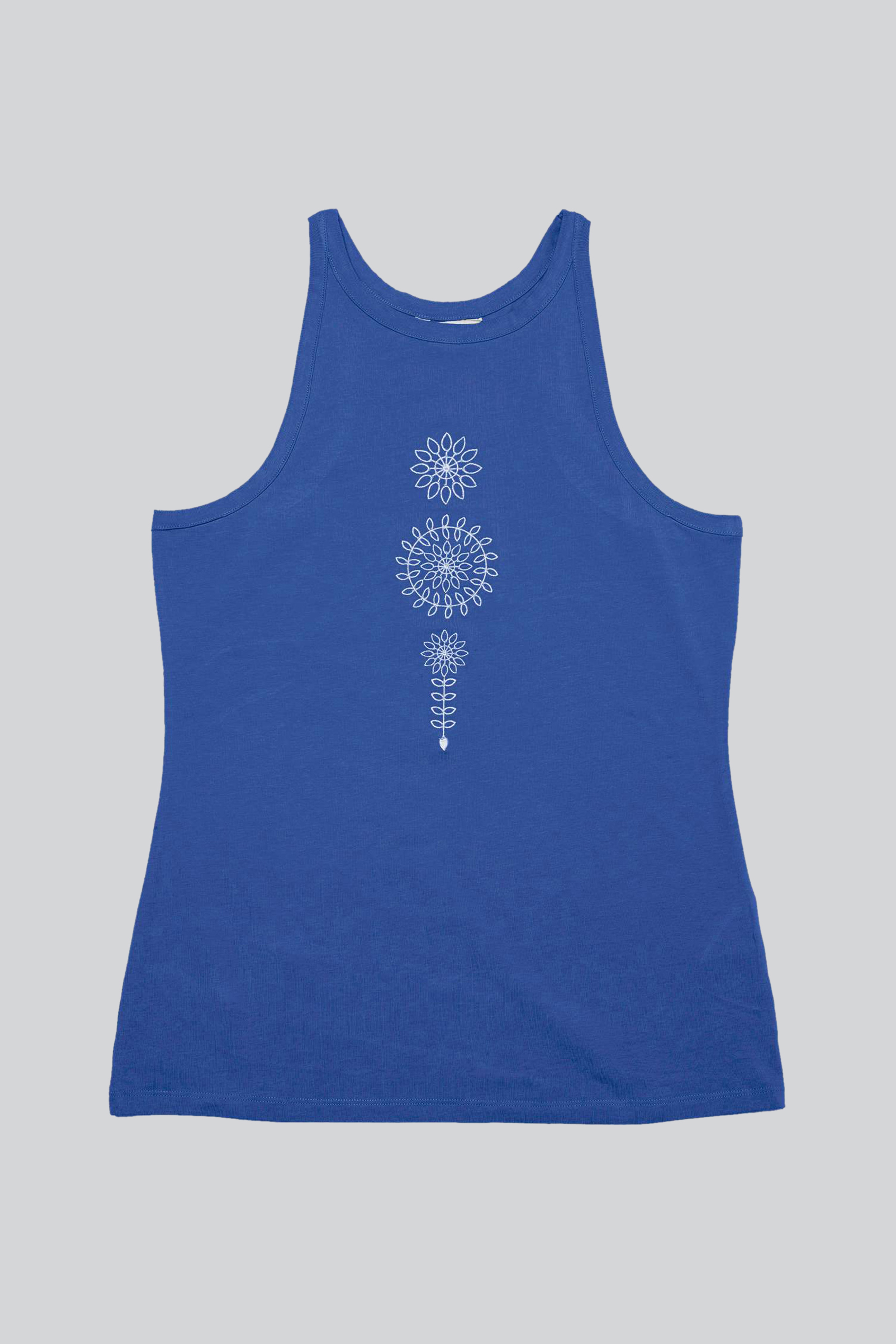 Motif Embroidered Tank Top