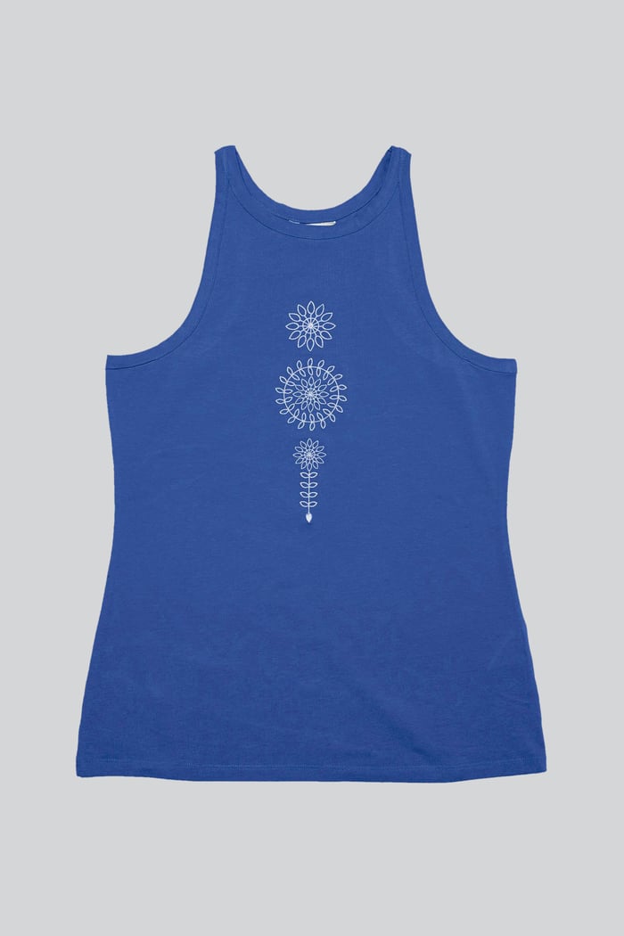 Motif Embroidered Tank Top