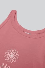 Motif Embroidered Tank Top