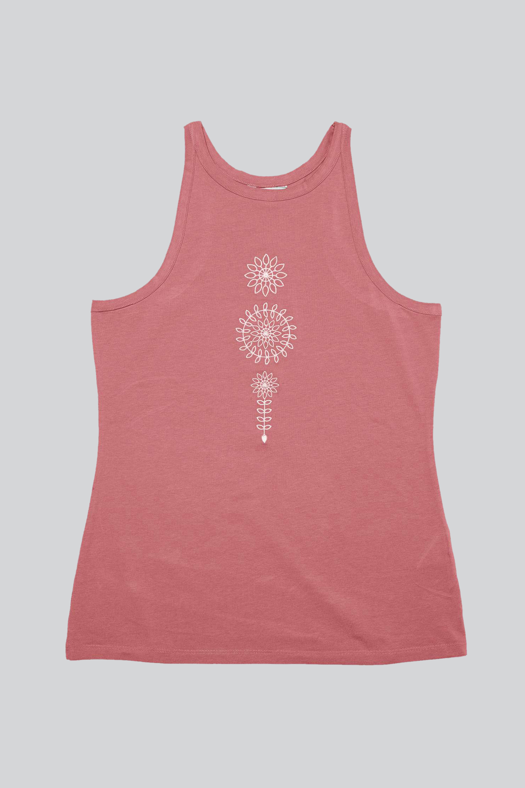Motif Embroidered Tank Top