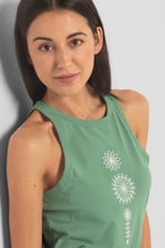 Motif Embroidered Tank Top