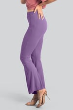 Women's Supper Stretch Zip Details Flare Leggings