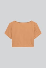 Snap Button Details Crop Tank Top