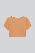 Snap Button Details Crop Tank Top