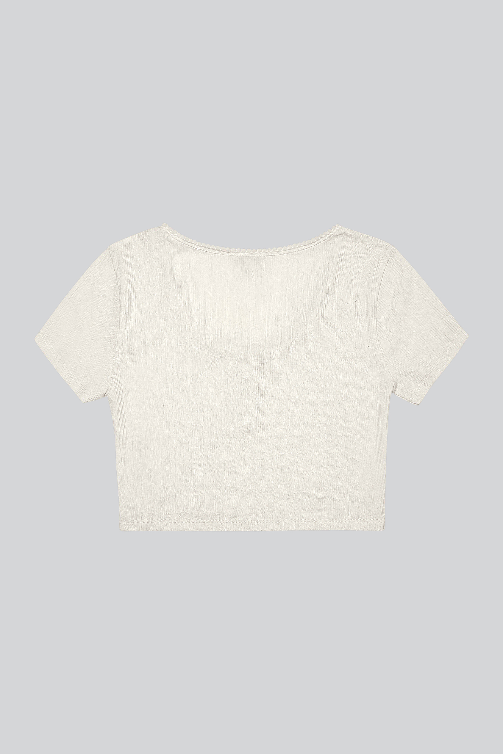 Snap Button Details Crop Tank Top