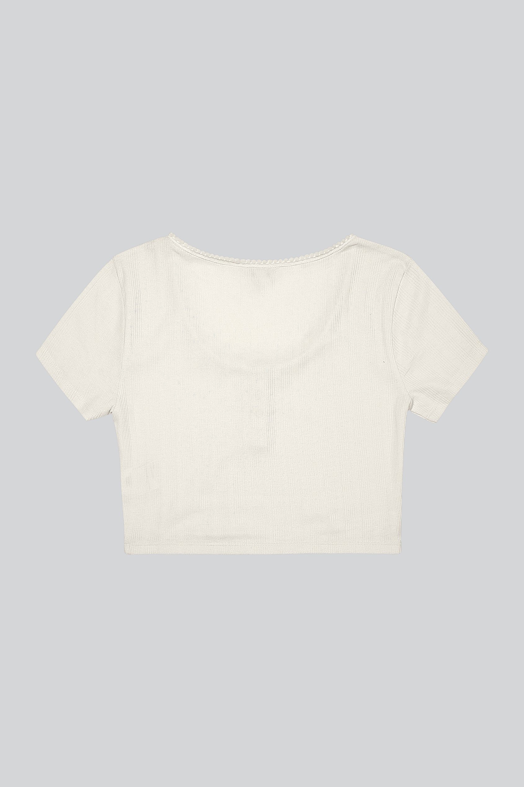 Snap Button Details Crop Tank Top