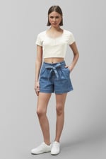 Snap Button Details Crop Tank Top