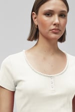 Snap Button Details Crop Tank Top