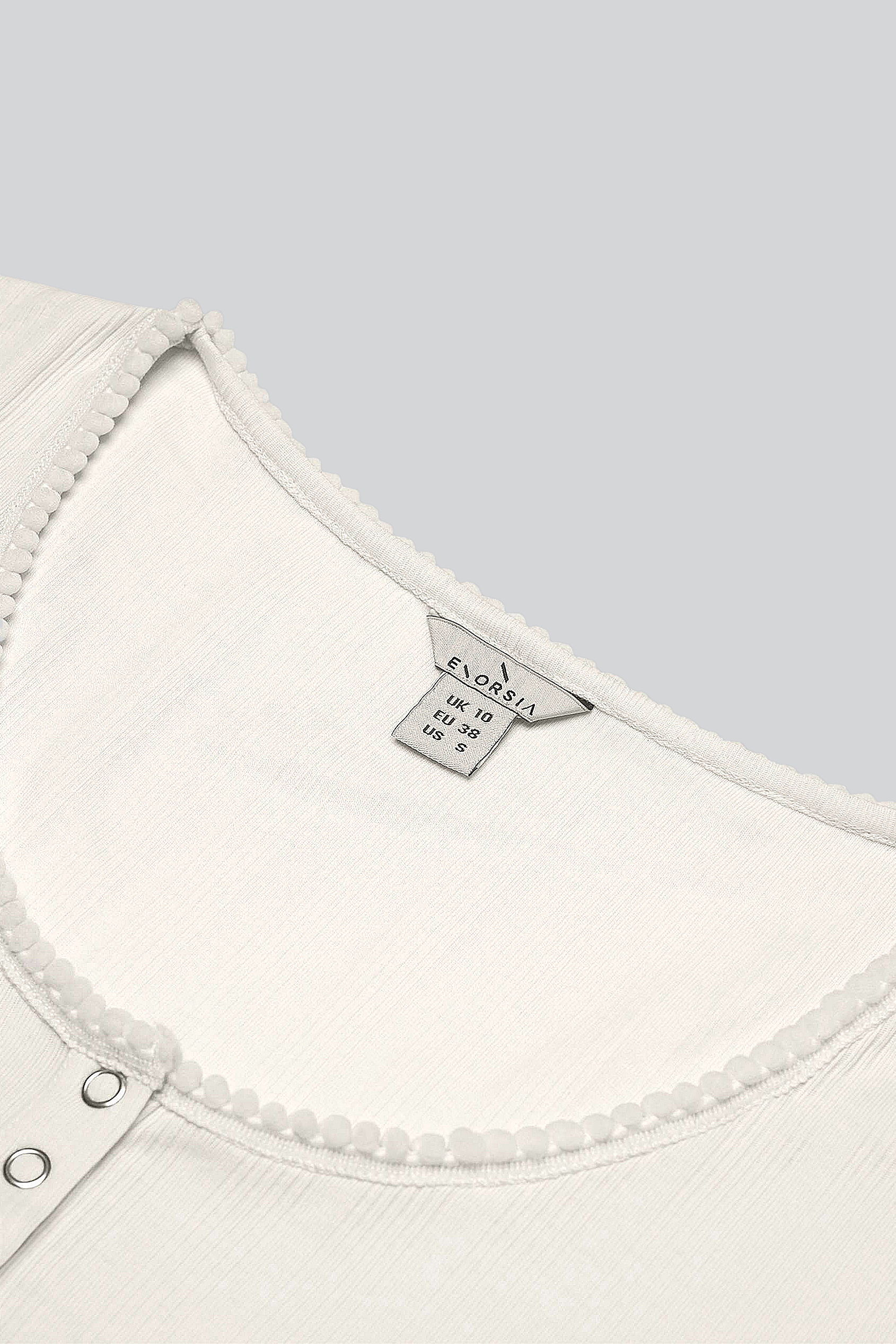 Snap Button Details Crop Tank Top