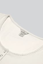 Snap Button Details Crop Tank Top