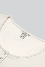 Snap Button Details Crop Tank Top