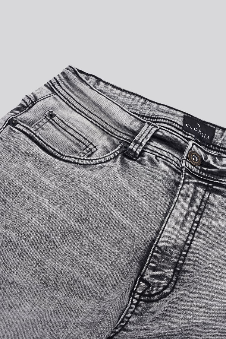 Grey Soft Touch Slim Stretch Jeans