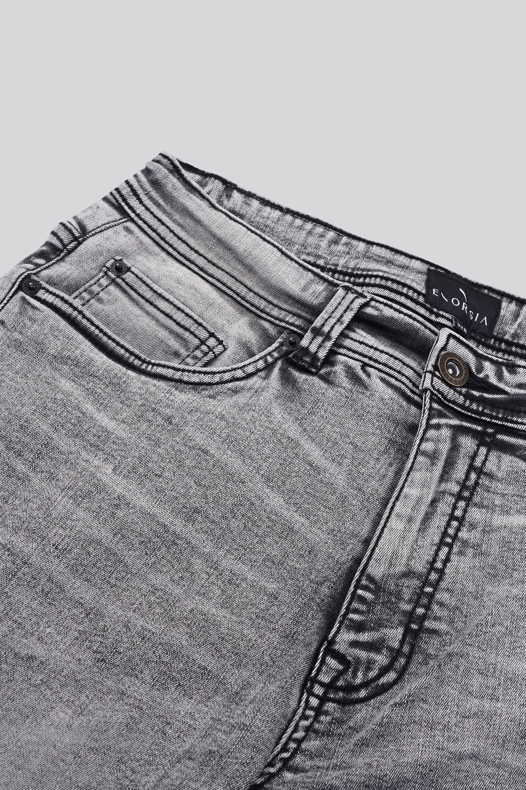 Grey Soft Touch Slim Stretch Jeans