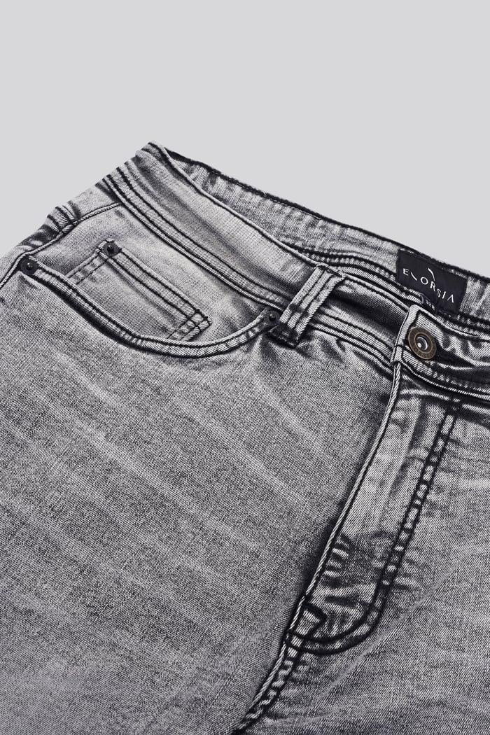 Grey Soft Touch Slim Stretch Jeans