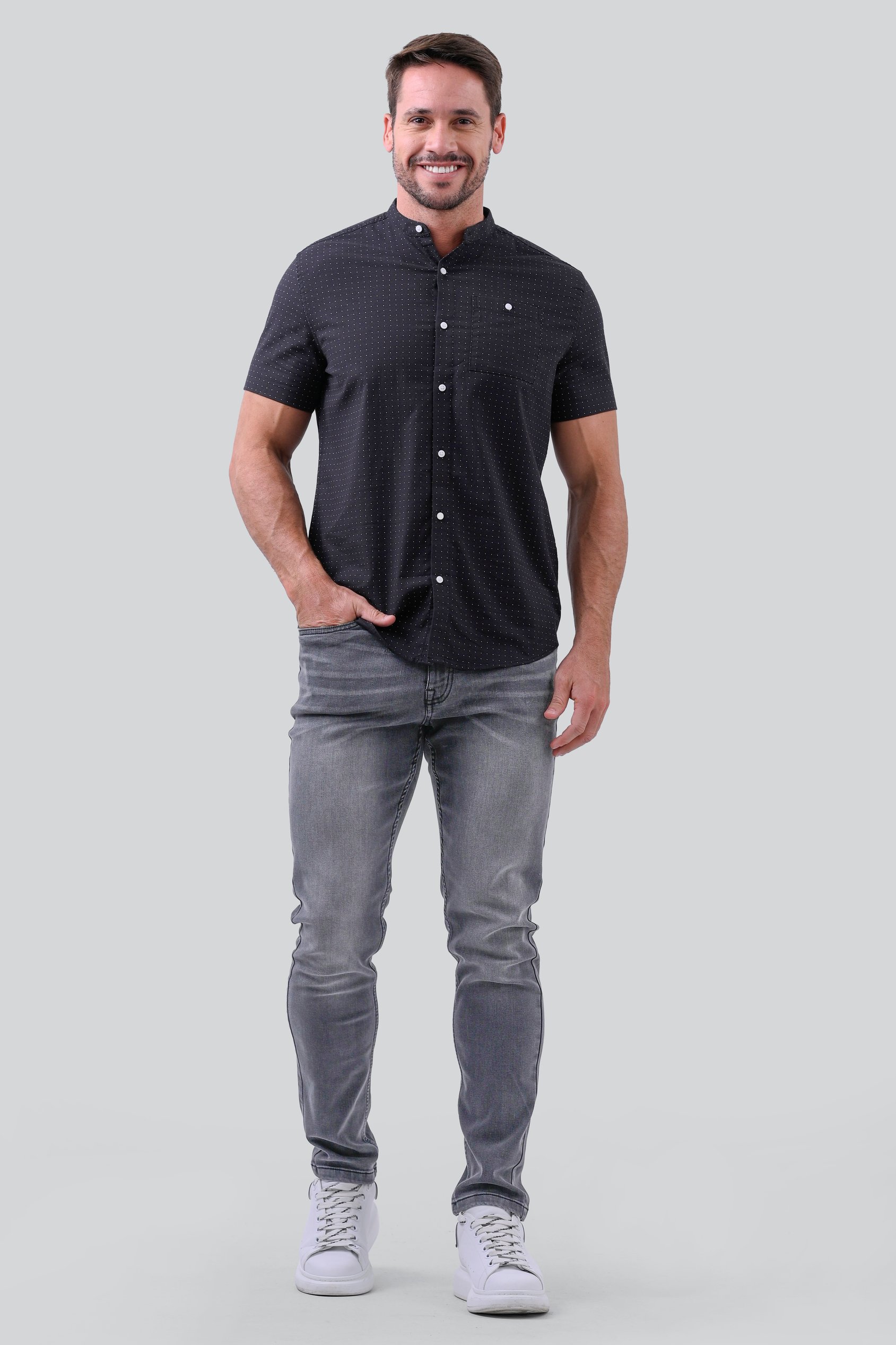 Grey Soft Touch Slim Stretch Jeans