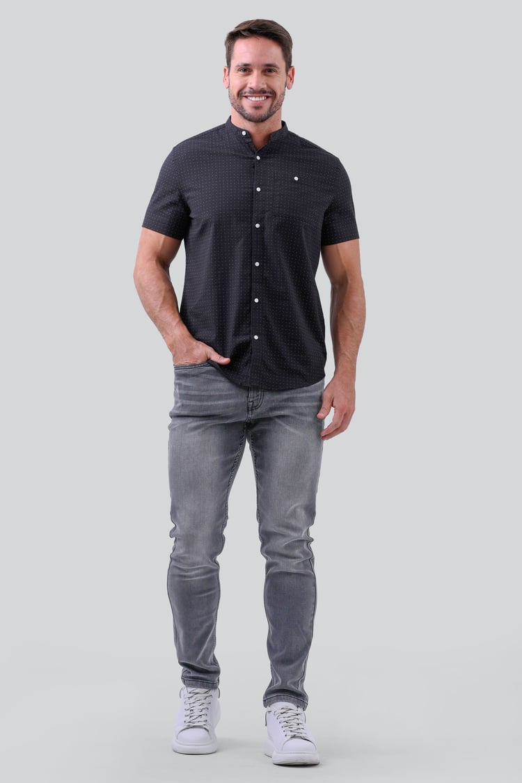 Grey Soft Touch Slim Stretch Jeans