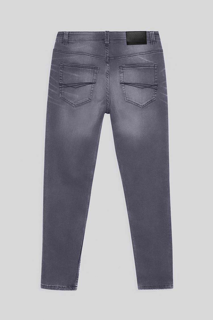 Grey Soft Touch Slim Stretch Jeans