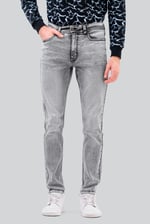 Grey Soft Touch Slim Stretch Jeans