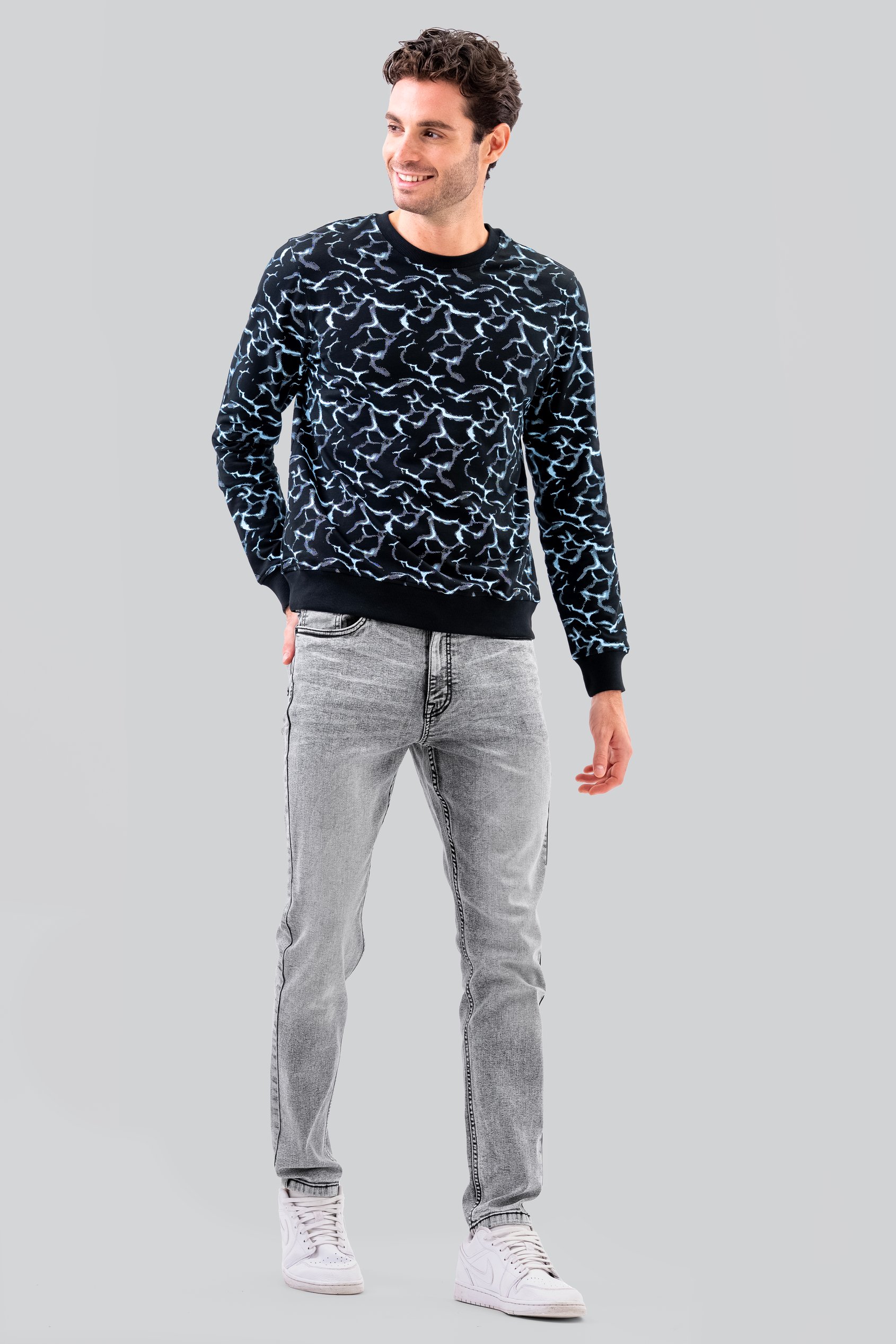 Grey Soft Touch Slim Stretch Jeans