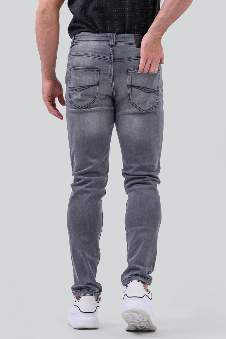 Grey Soft Touch Slim Stretch Jeans