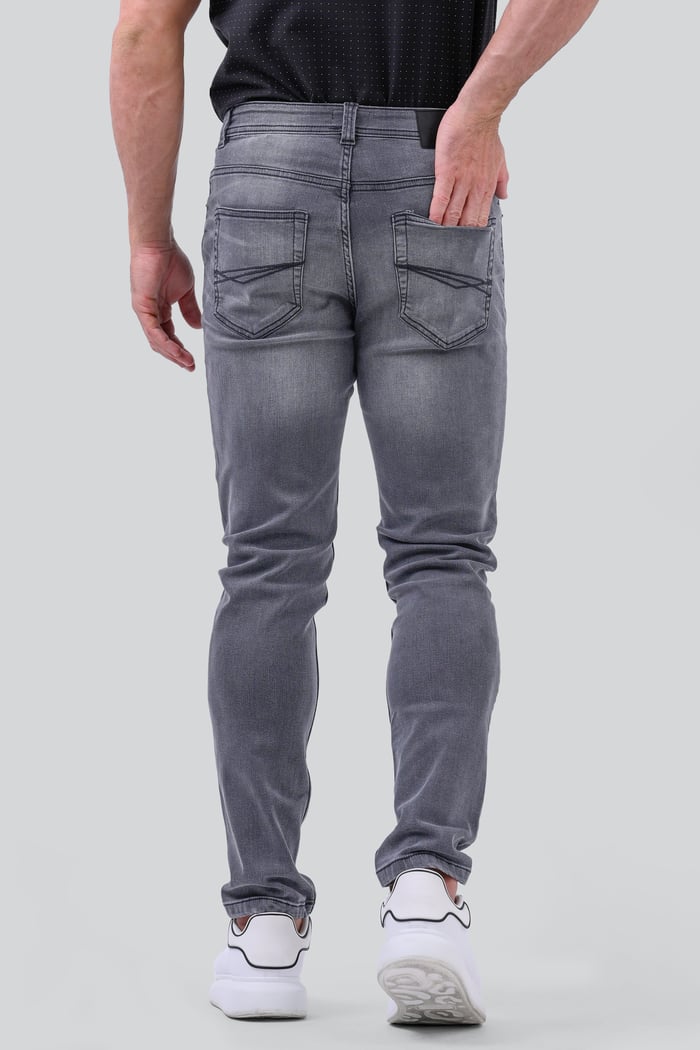 Grey Soft Touch Slim Stretch Jeans