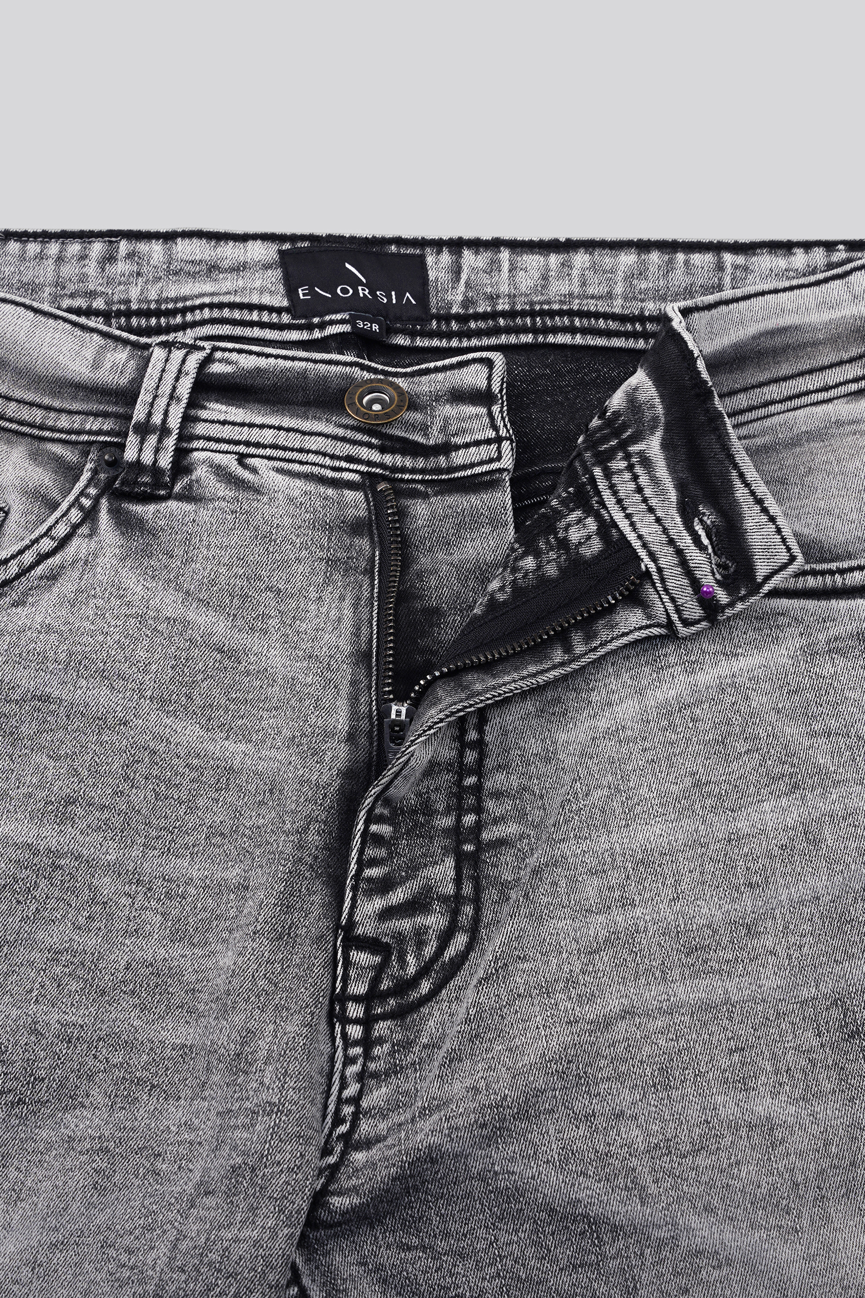 Grey Soft Touch Slim Stretch Jeans