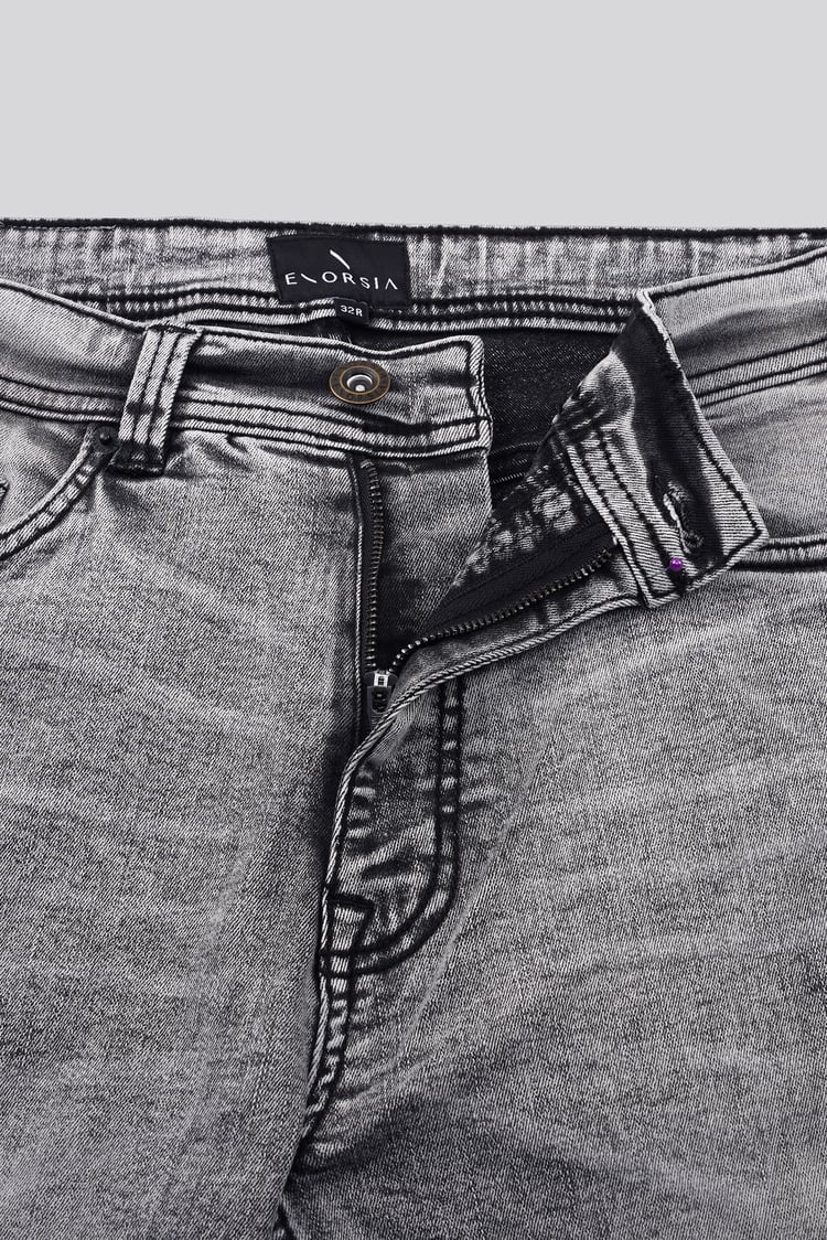 Grey Soft Touch Slim Stretch Jeans