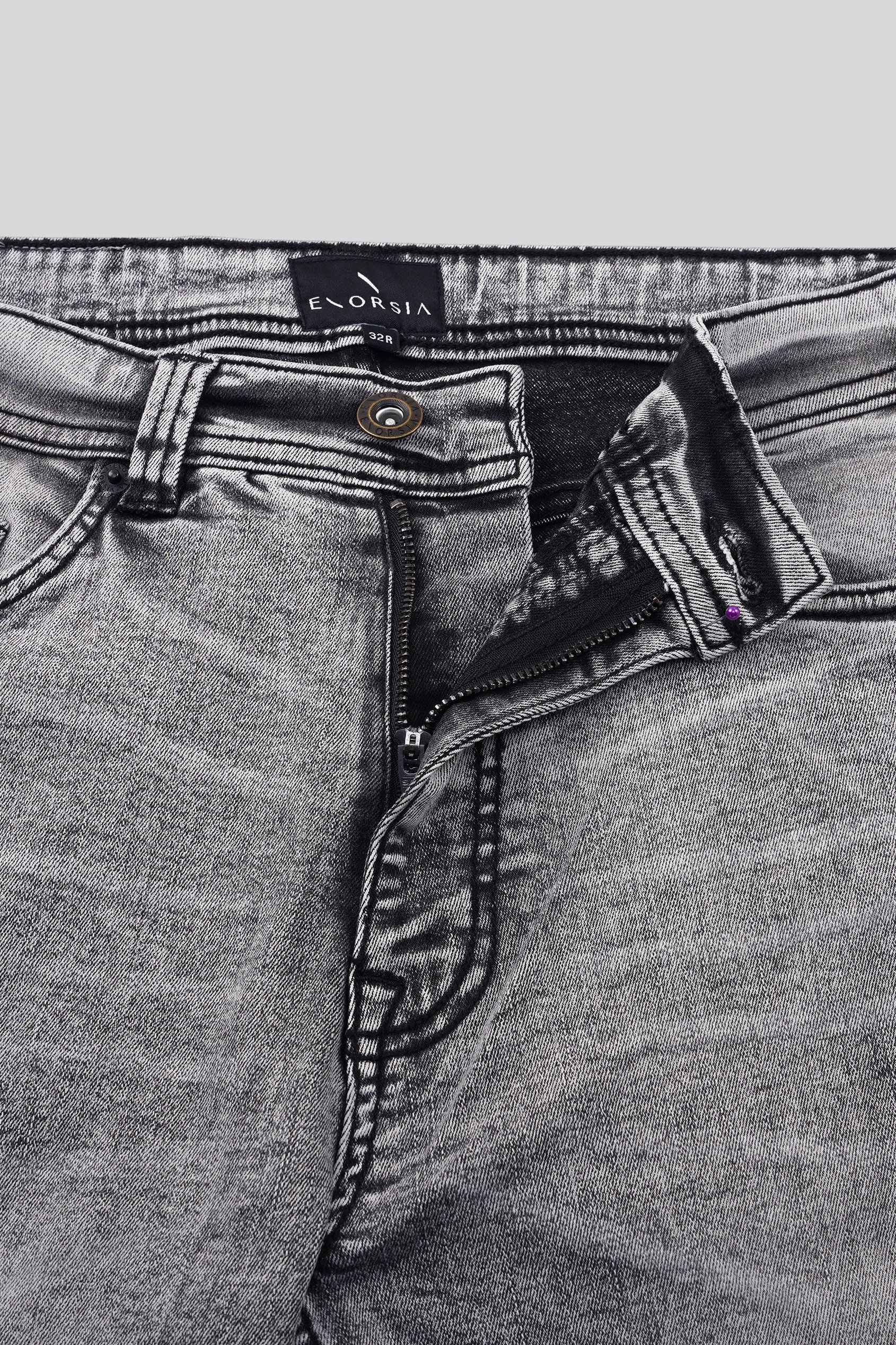 Grey Soft Touch Slim Stretch Jeans