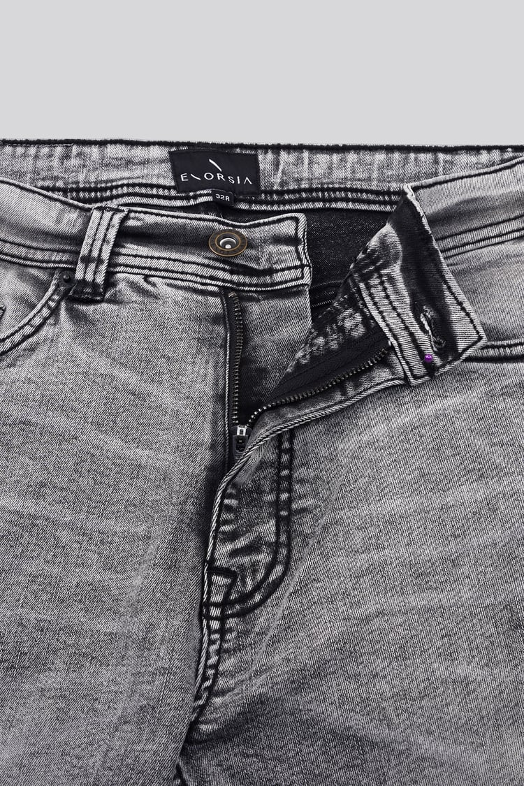 Grey Soft Touch Slim Stretch Jeans